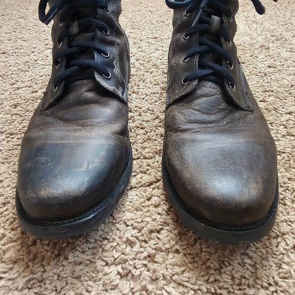 Harley Davidson Jutland Leather Boots D93317 Mens 12 Brown Lace Up Motorcycle main image 8